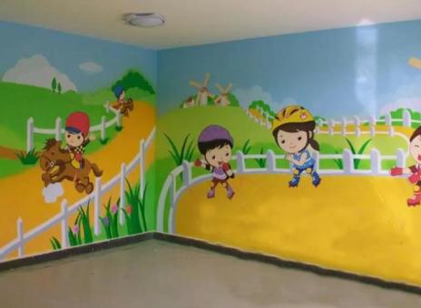  东兴幼儿园墙体彩绘制作流程及注意事项